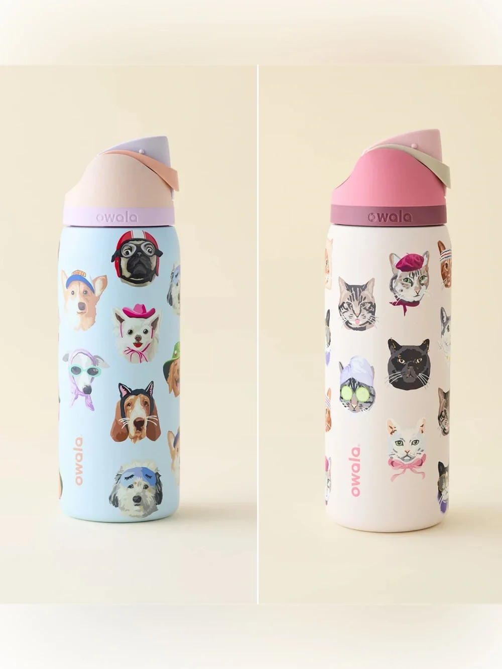 Owala UO Exclusive Dog and Cat Collage
FreeSip 32 oz Water Bottle, NWT set of 2 - Picture 1 of 15